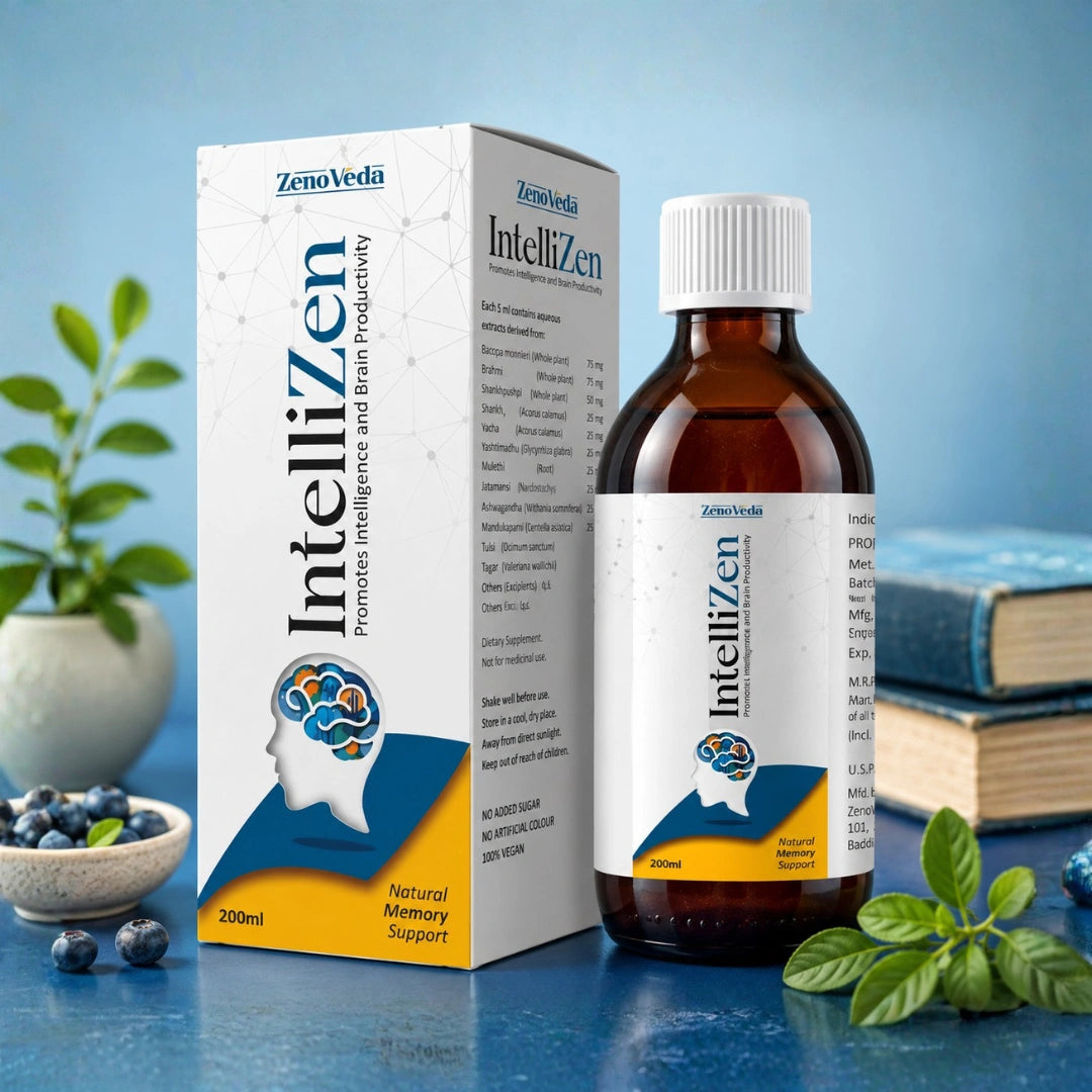 IntelliZen Syrup – Brain & Memory Support Syrup for Focus & Mental Wellness | 200ml