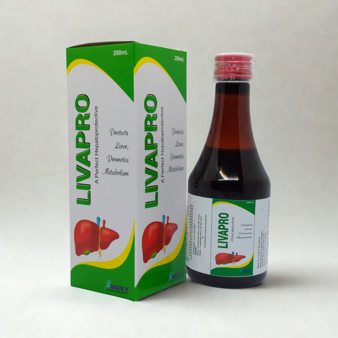 LIVAPRO bottle and packaging on a white background