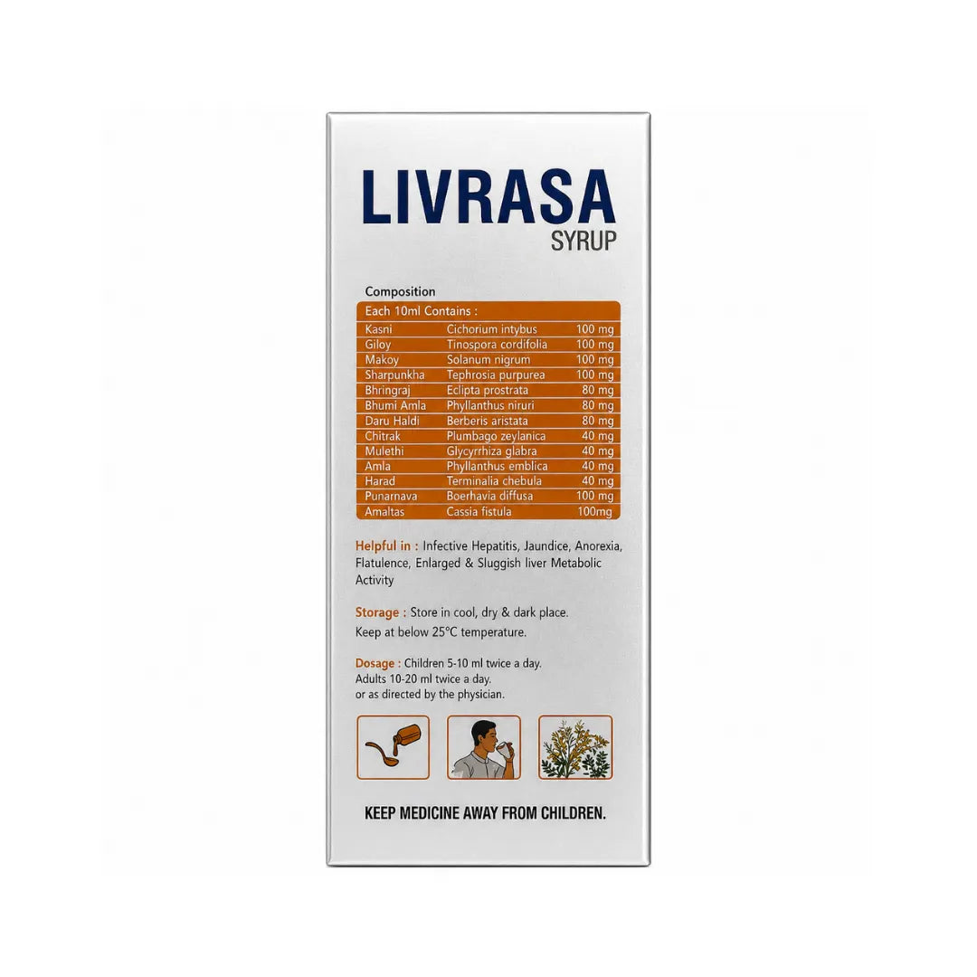 Livrasa syrup backside