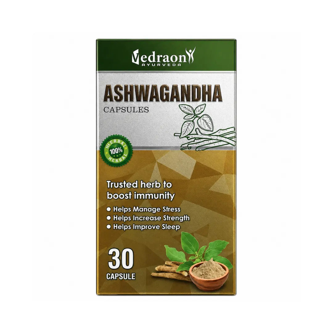 Vedraon Ashwagandha capsules packaging