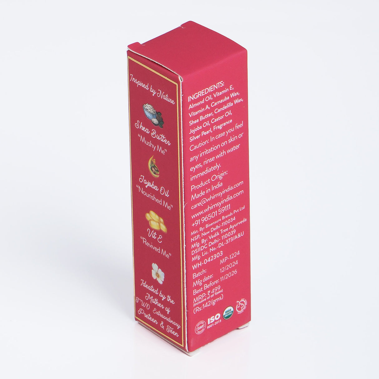 Red box with white text on a white background