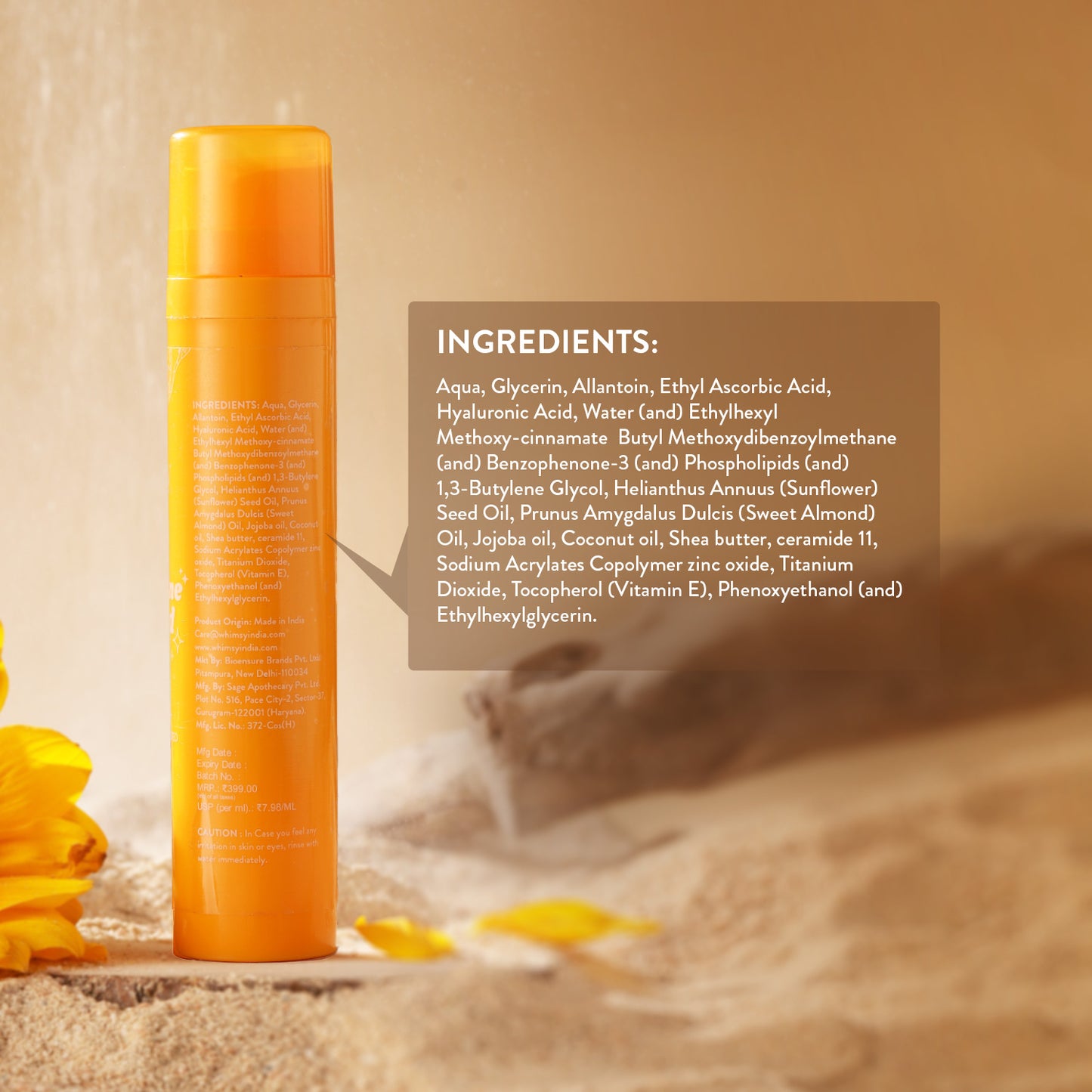 Whimsy Sunshine Squad SPF50+ Sunscreen for Kids & Teens – Organic, Safe & Non-Sticky