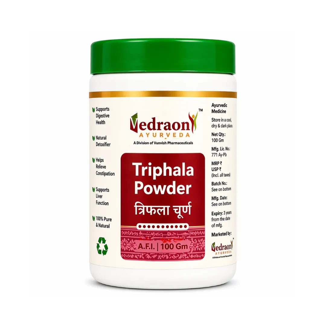 Vedraon Ayurveda Triphala Powder container
