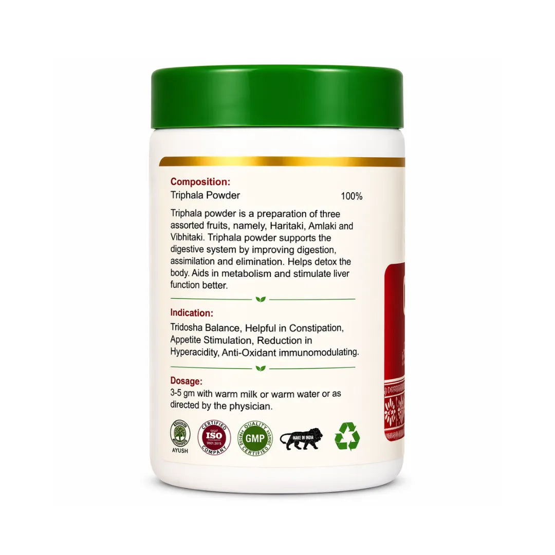Container of Triphala Powder