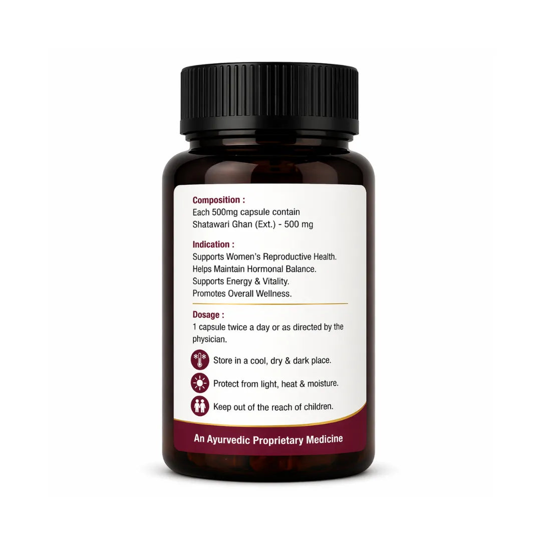 Brown supplement bottle with label on a white background