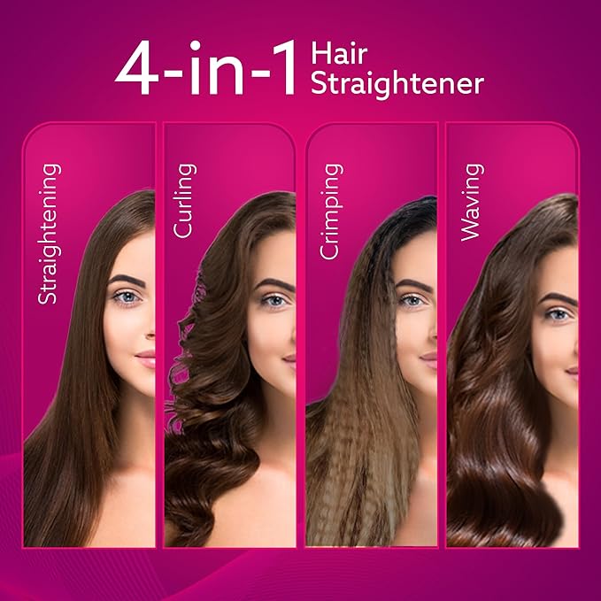 4-in-1 Hair Straightener HS1719 | Multi Styling Hair Tool