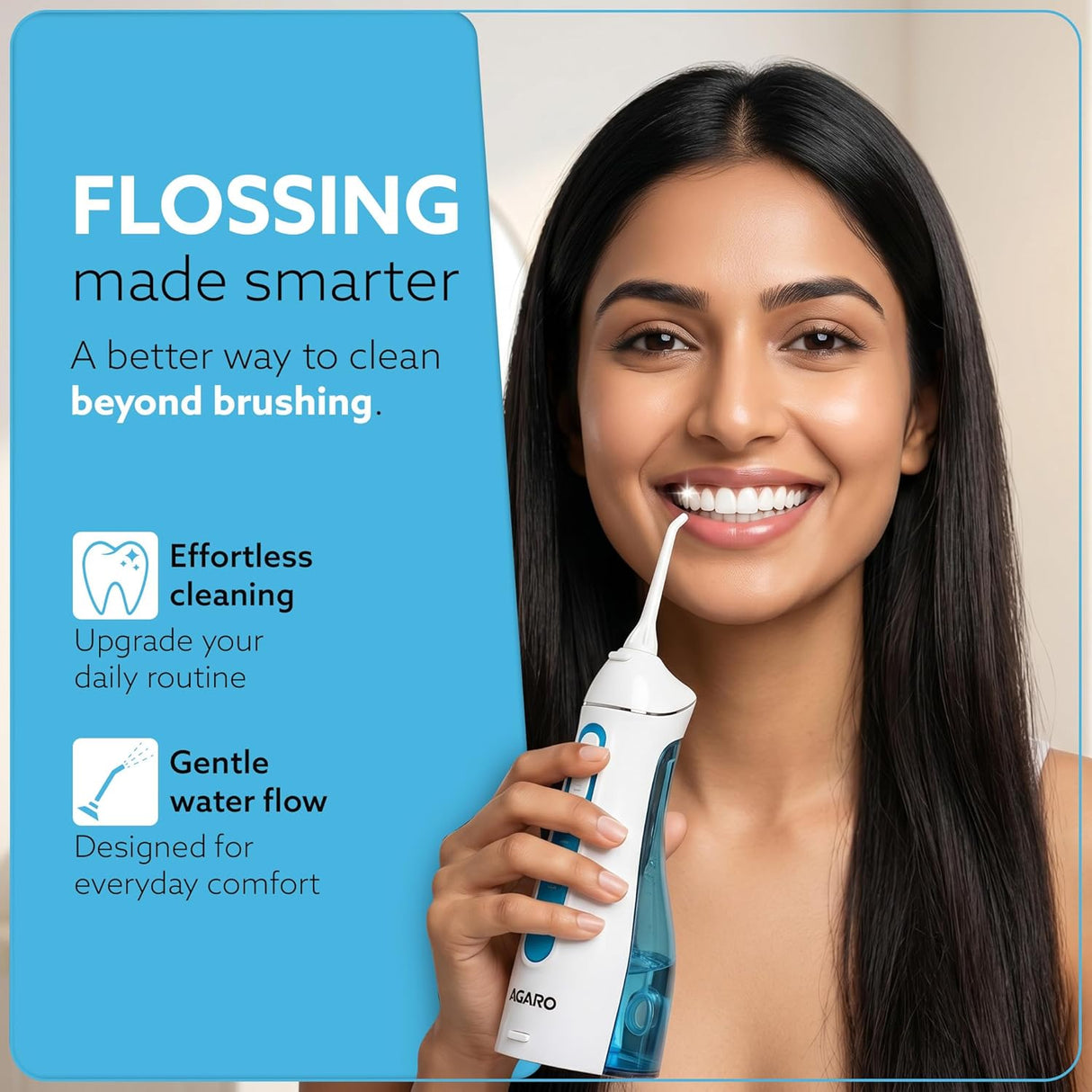 Ultra Flosser 200 White | Rechargeable Cordless Oral Irrigator