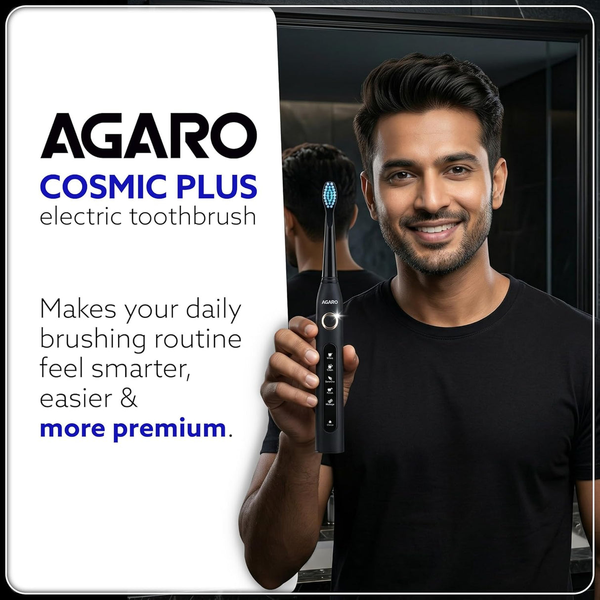 Cosmic Plus Sonic Tooth Brush | Rechargeable Sonic Electric Toothbrush Kit