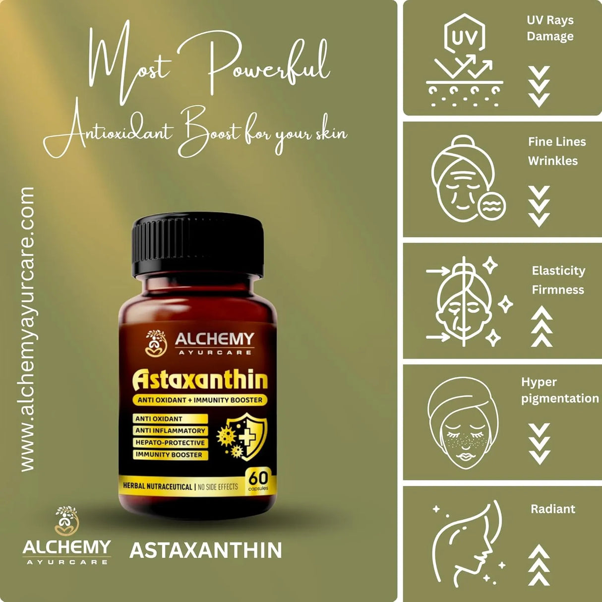 Astaxanthin Capsules | High Potency Antioxidant Support for Skin, Eyes & Immunity