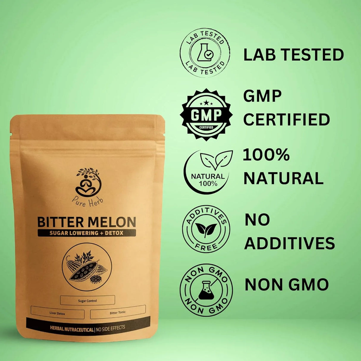 Pure Herb Bitter Melon Karela Powder | Blood Sugar & Detox Support – 150g