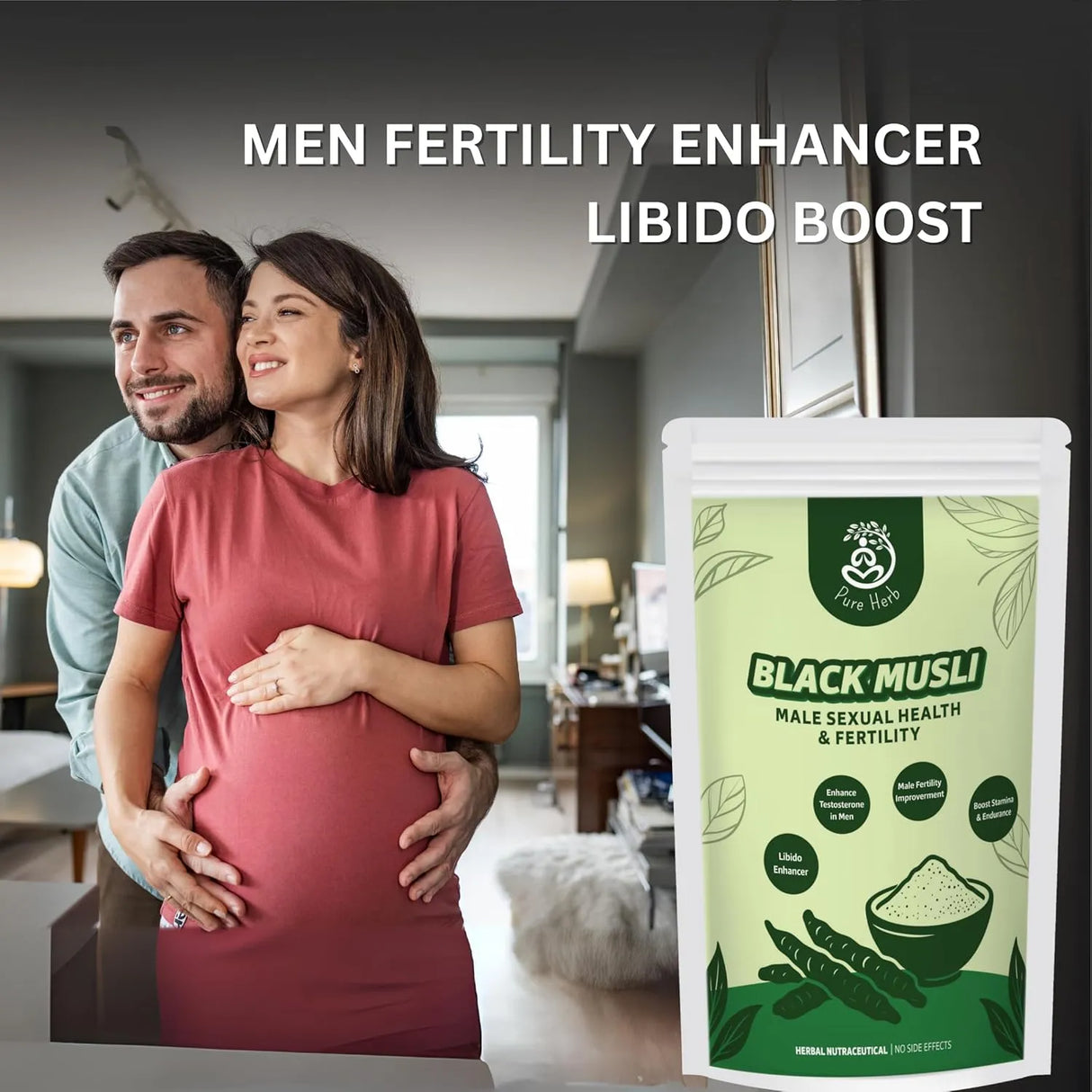 Pure Herb Premium Black Musli Powder | Strength & Vitality Support – 75g