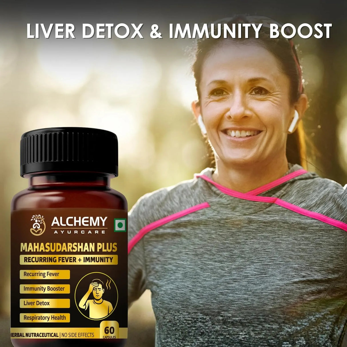 Mahasudarshan Plus Capsules for Immunity & Detox Support | Ayurvedic Wellness Formula | 60 Veg Capsules