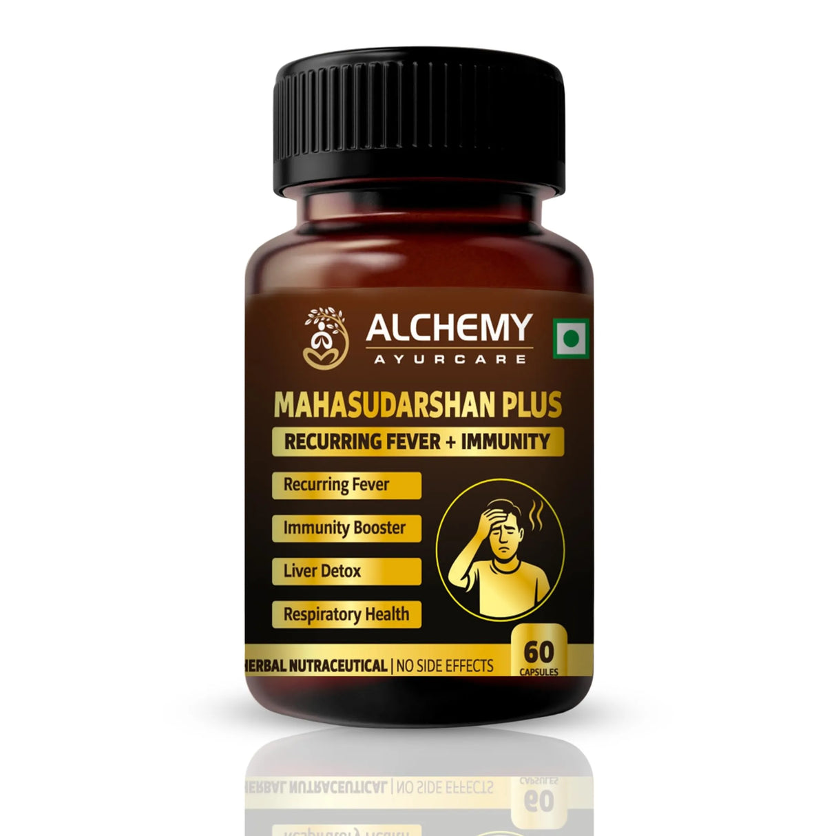 Mahasudarshan Plus Capsules for Immunity & Detox Support | Ayurvedic Wellness Formula | 60 Veg Capsules