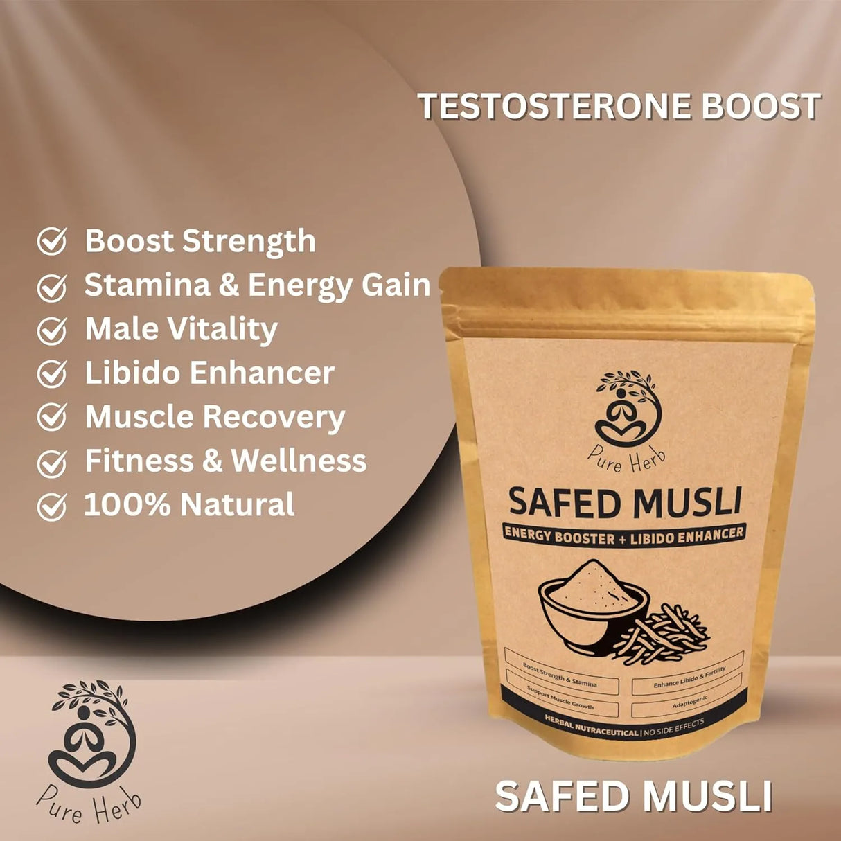 White Musli Powder | Strength, Stamina & Vitality Support