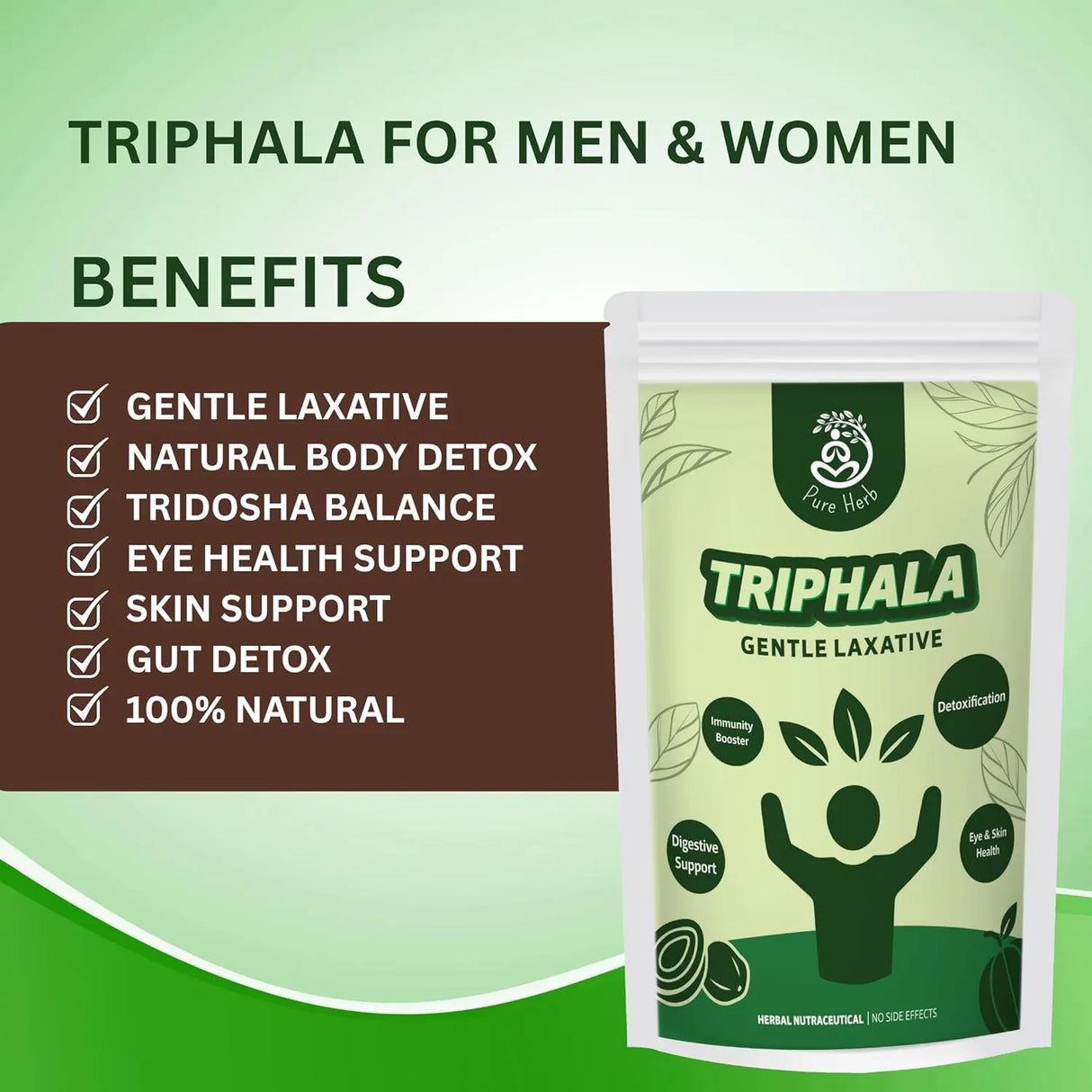 Triphala Powder | Ayurvedic Digestive Cleanser & Detox Support – 100g
