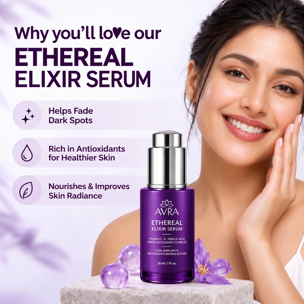 AVRA ETHEREAL ELIXIR SERUM Usages