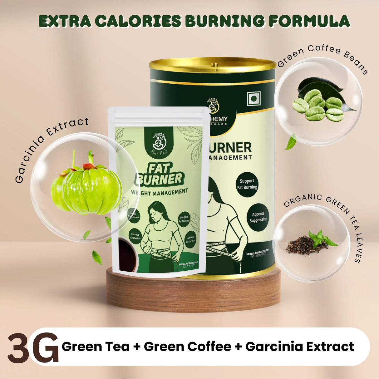 Fat Burner Kawa For Men & Women | Weight Management & Detox Support (250 gm)
