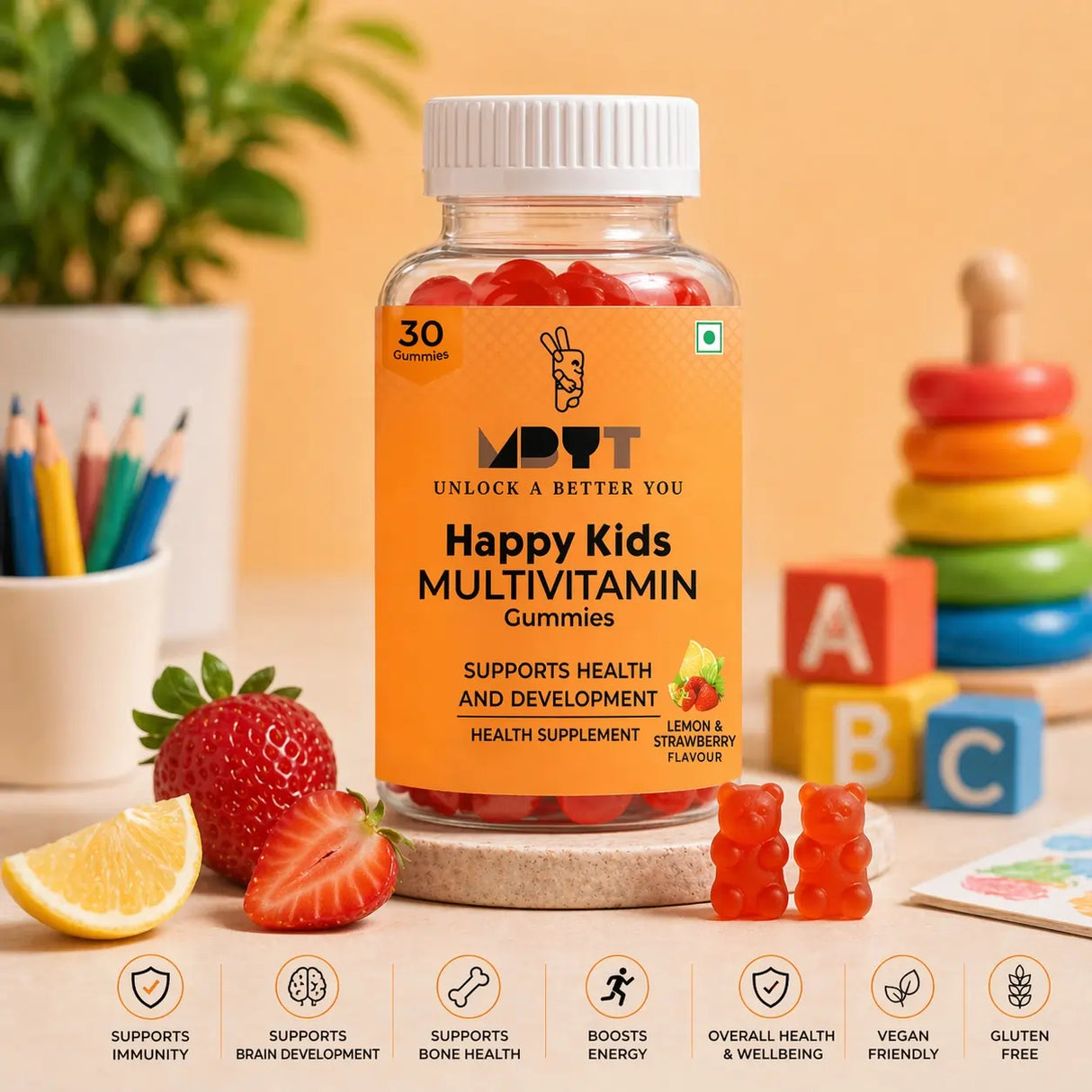 » Happy Kids Multivitamin Gummies (100% off)
