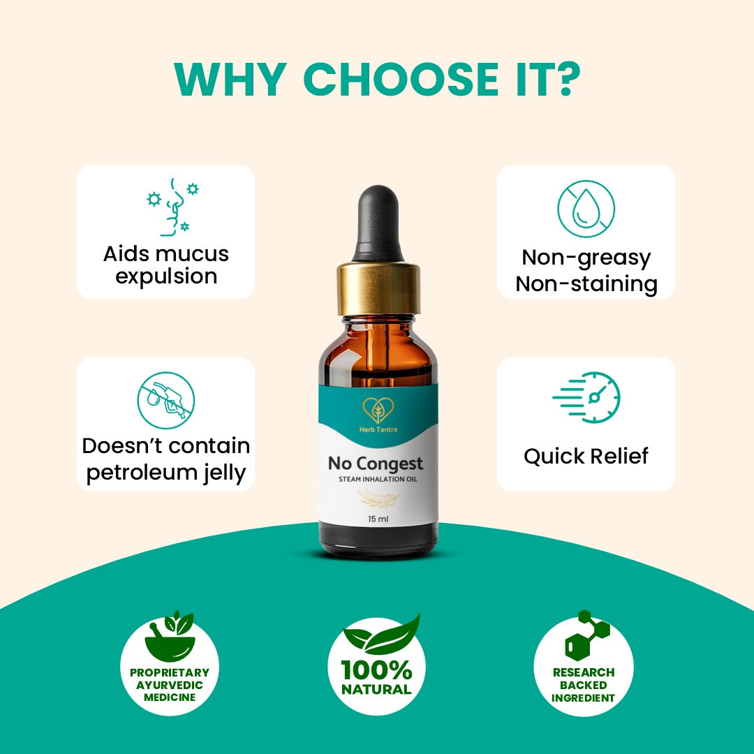 No Congest Steam Inhalation Oil