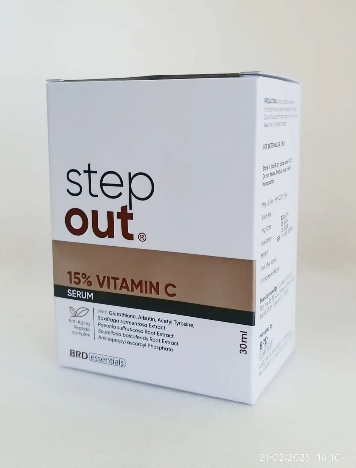 Step Out 15% Vitamin C Serum
