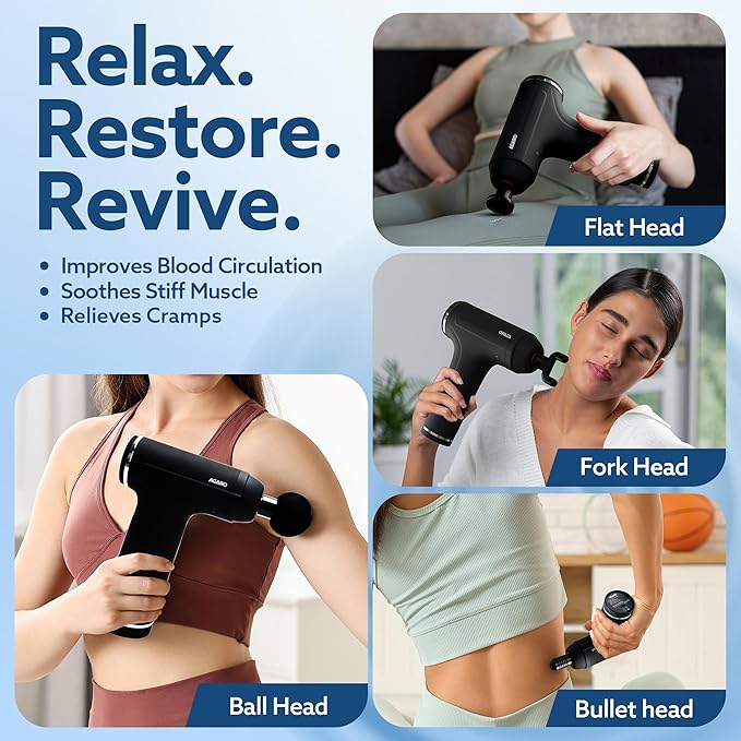 Massage gun advertisement
