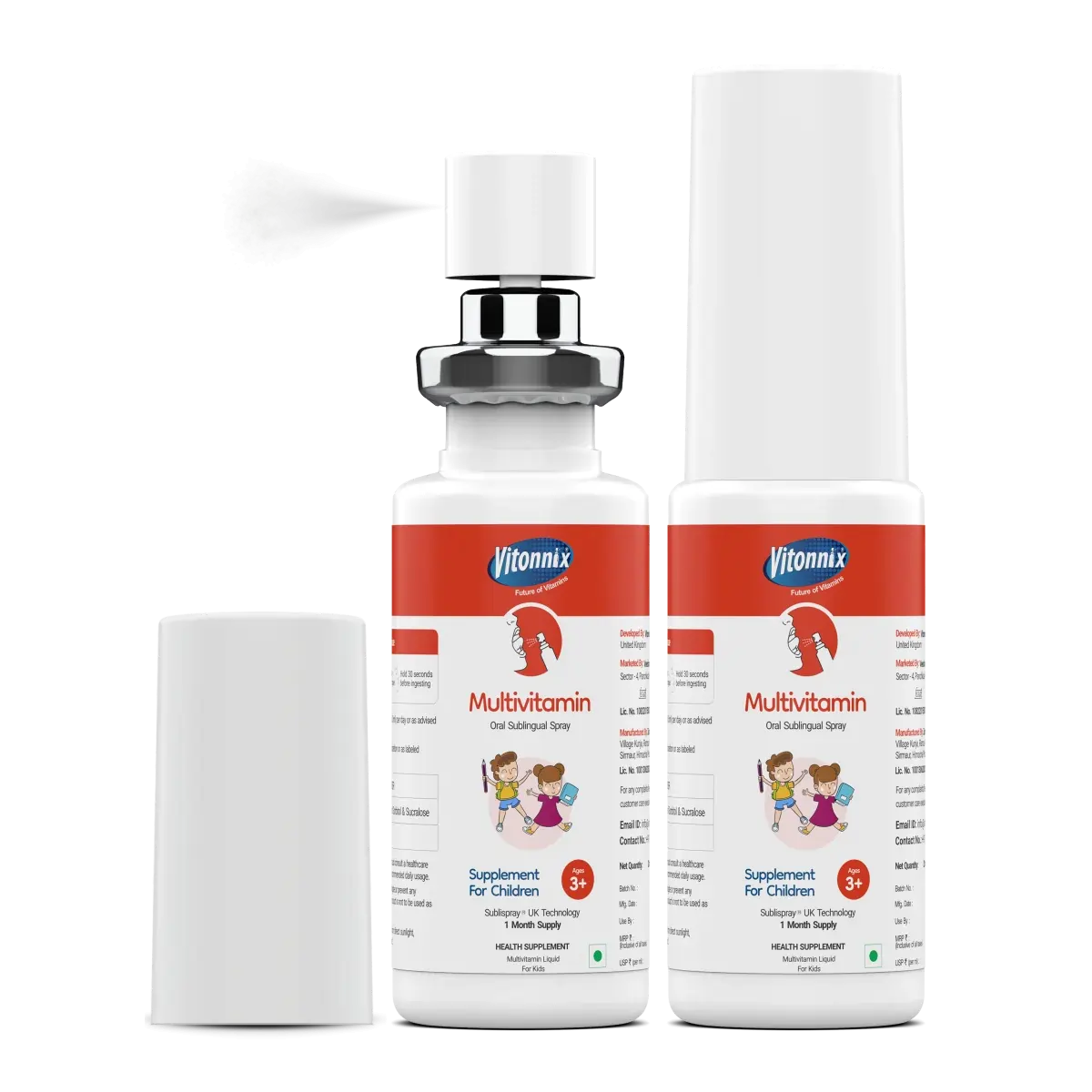 Two bottles of Vitonmix Multivitamin for children