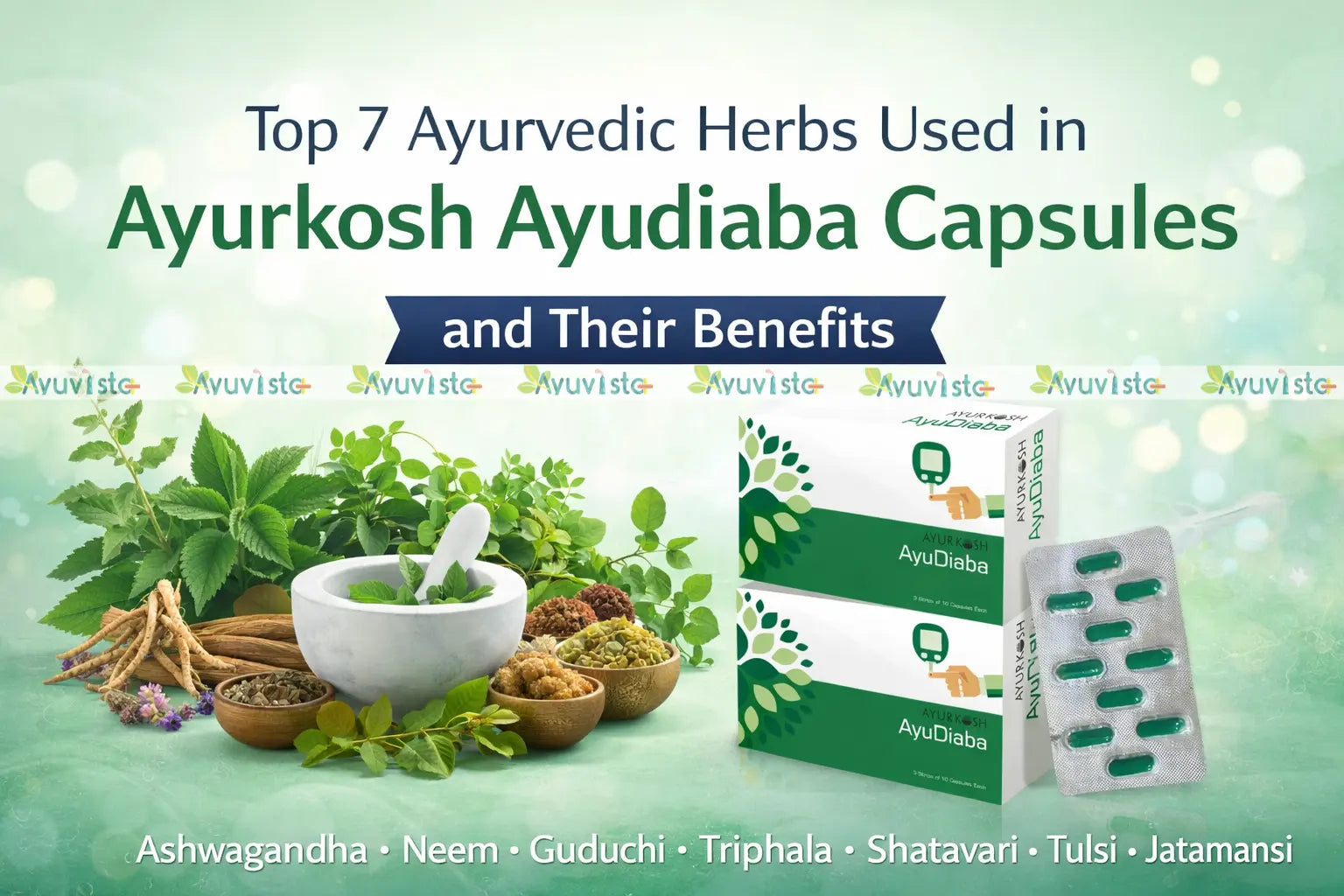 Top 7 Ayurvedic Herbs Used in Ayurkosh Ayudiaba Capsules and Their Benefits