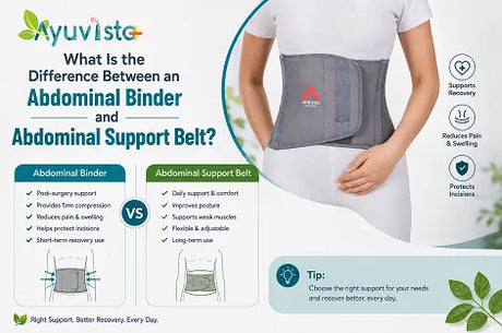 What Is the Difference Between an Abdominal Binder and an Abdominal Support Belt?