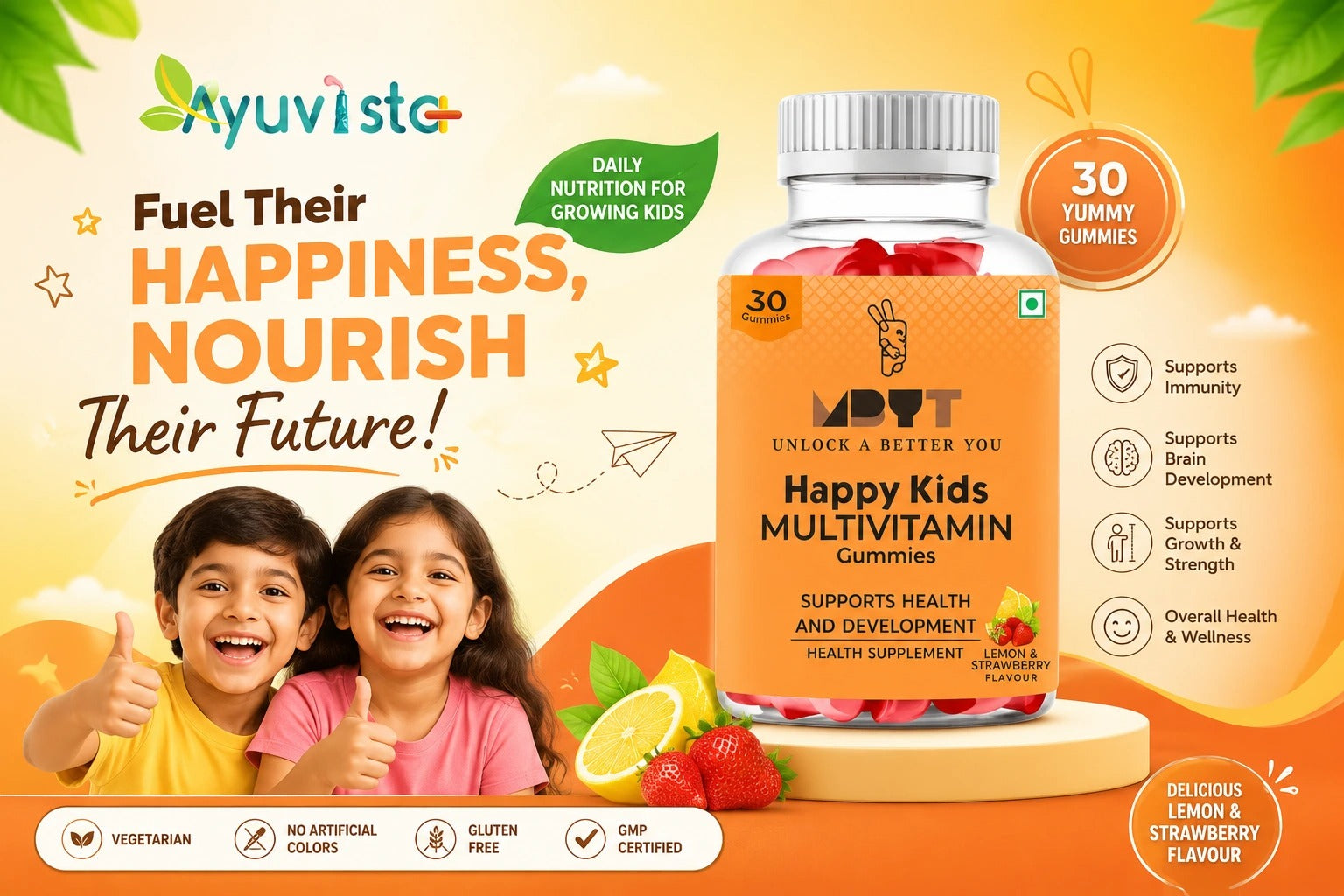 Best Happy Kids Multivitamin Gummies | Ayuvista