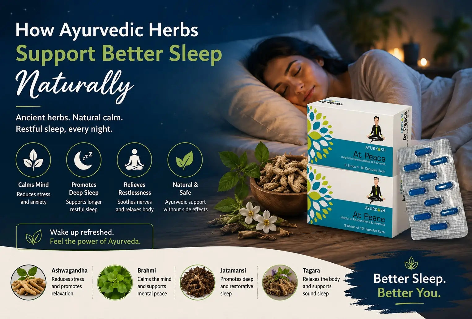 How Ayurvedic Herbs Support Better Sleep Naturally