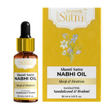 Shanti Sutra Nabhi Oil bottle and packaging on a white background