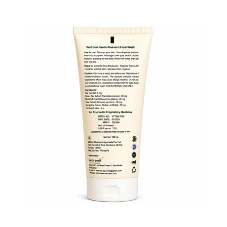 Neem facewash back side img
