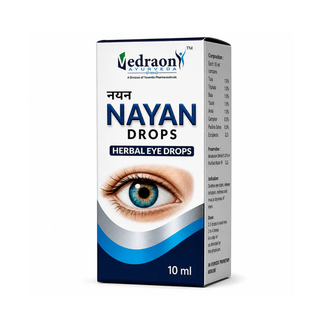 Box of Nayan Drops herbal eye drops 