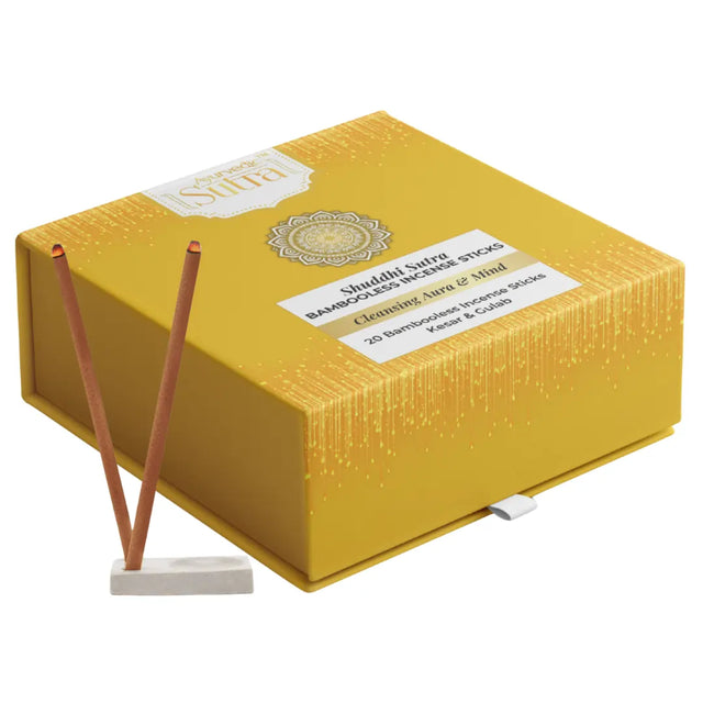 Yellow box of Sufra incense sticks