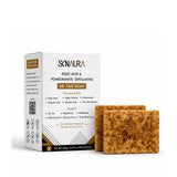 Kojic Acid & Pomegranate Exfoliating De-Tan Soap | Brightening & Exfoliating Soap | Pack of 2