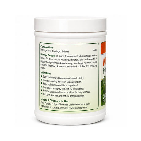 Moringa powder container