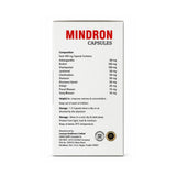 Box of Mindron capsules with ingredient list