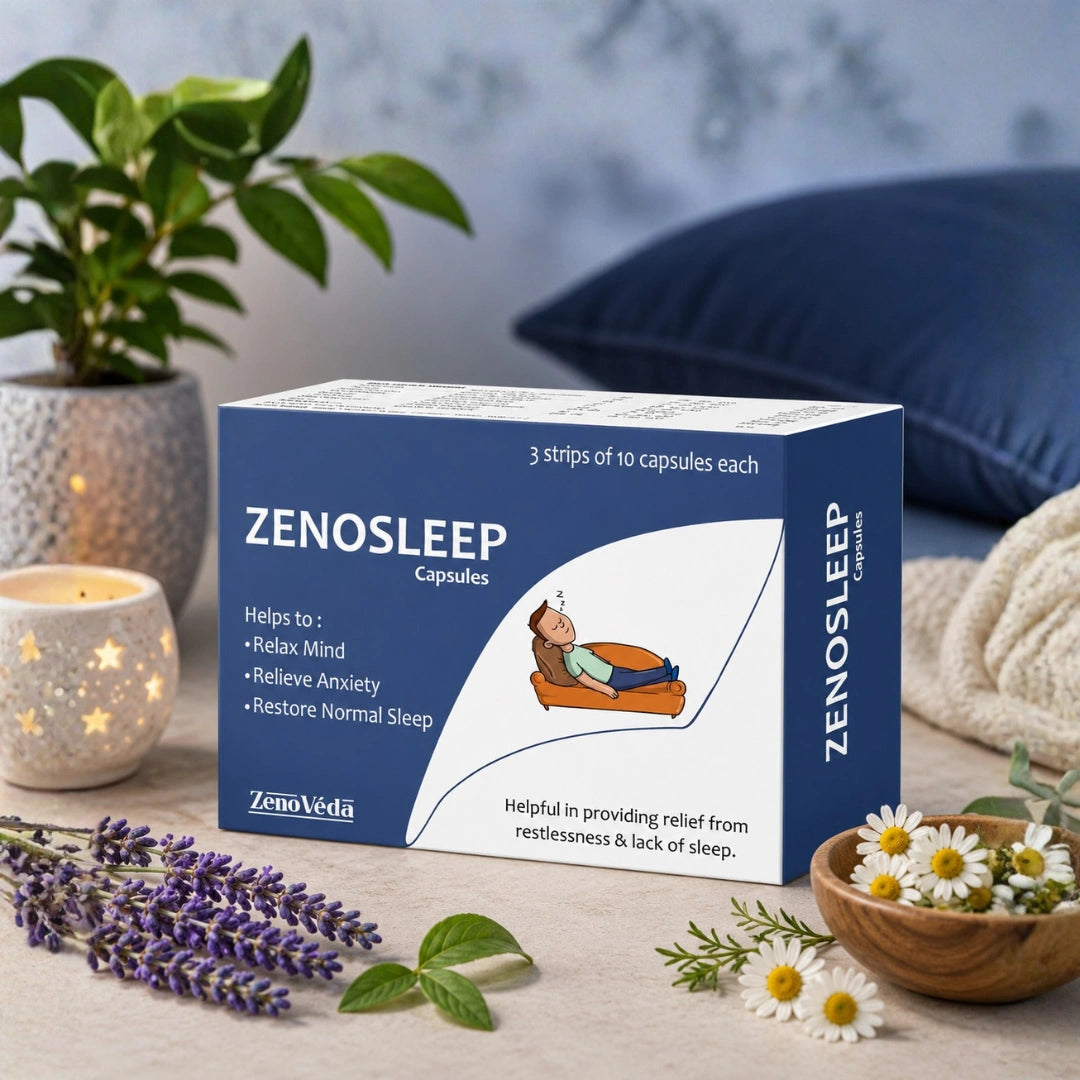 Zenosleep Capsules – Ayurvedic Stress & Sleep Support Capsules