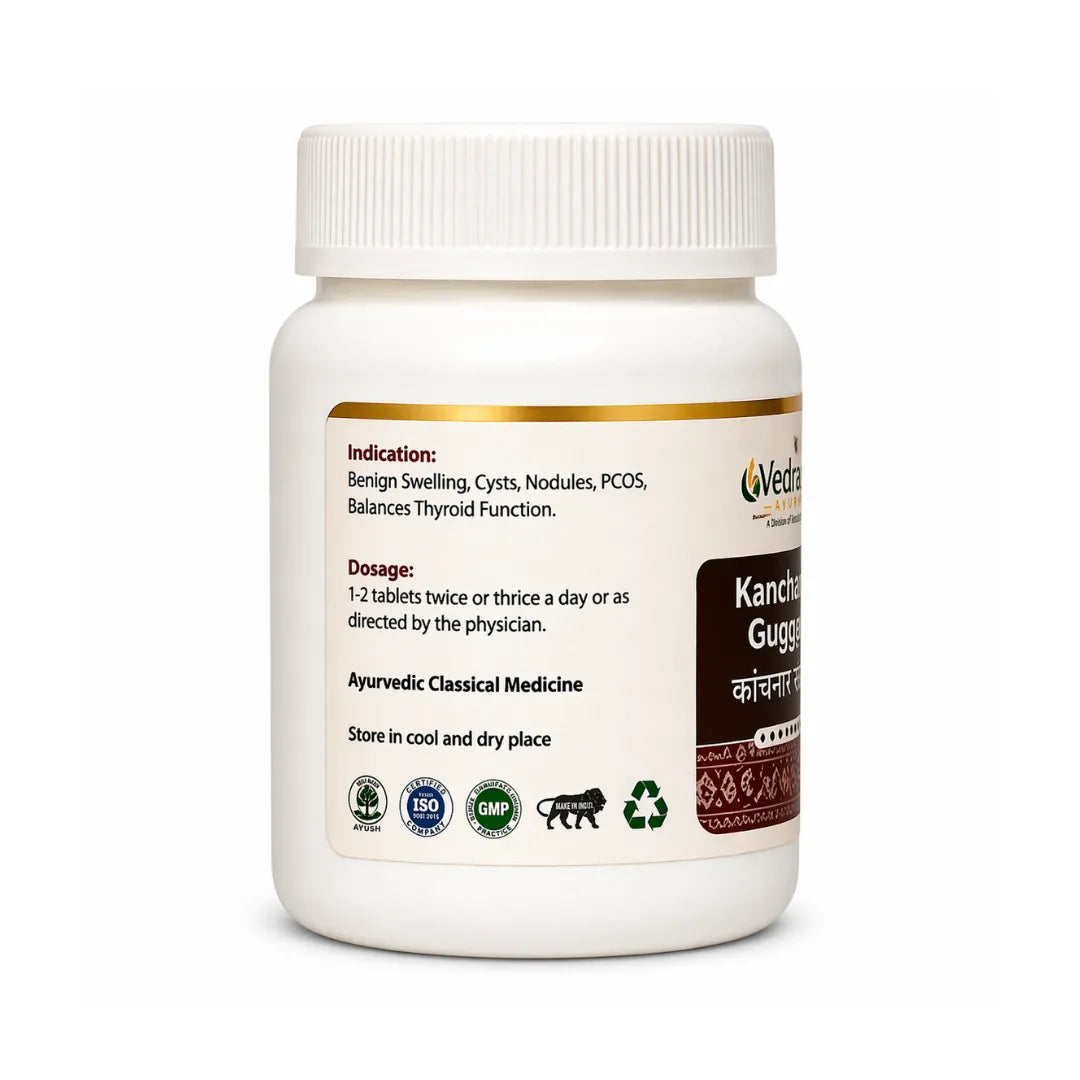 Kanchnaar Guggulu Tablets for Thyroid & Wellness Support – 60 Tablets