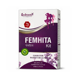 Femhita Kit packaging with purple and white design on a white background