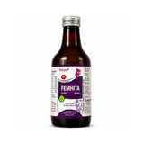 Femhita syrup bottle with label on a white background