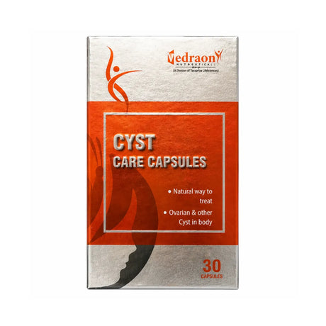 Vedraon Cyst Care Capsules packaging on a white background