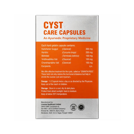 Box of Cyst Care Capsules