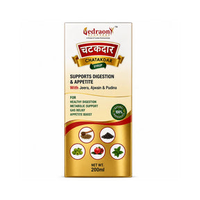 Vedraon Chatakadar syrup packaging on a white background