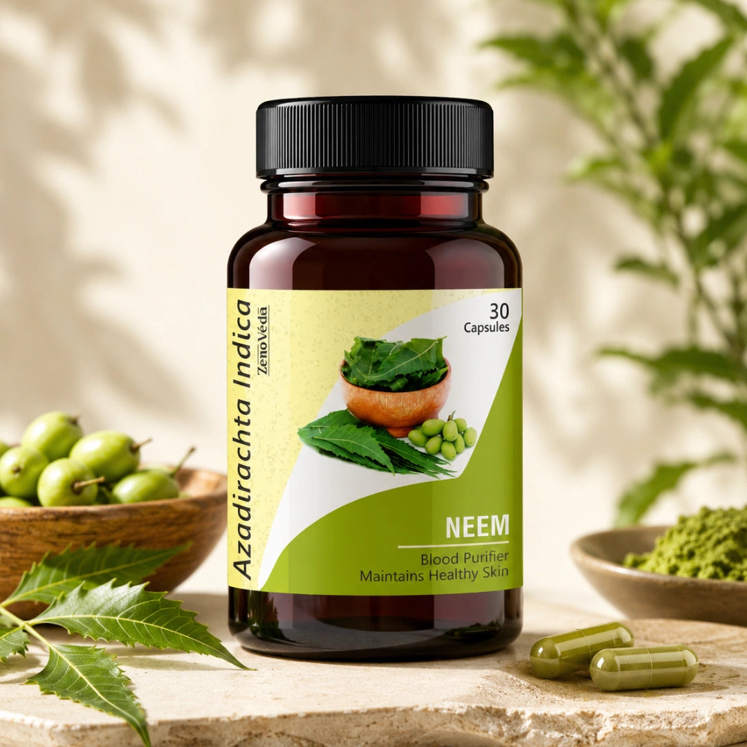 Neem Capsules – Ayurvedic Blood Purifier & Skin Wellness Support