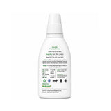 White bottle with label on a white background
