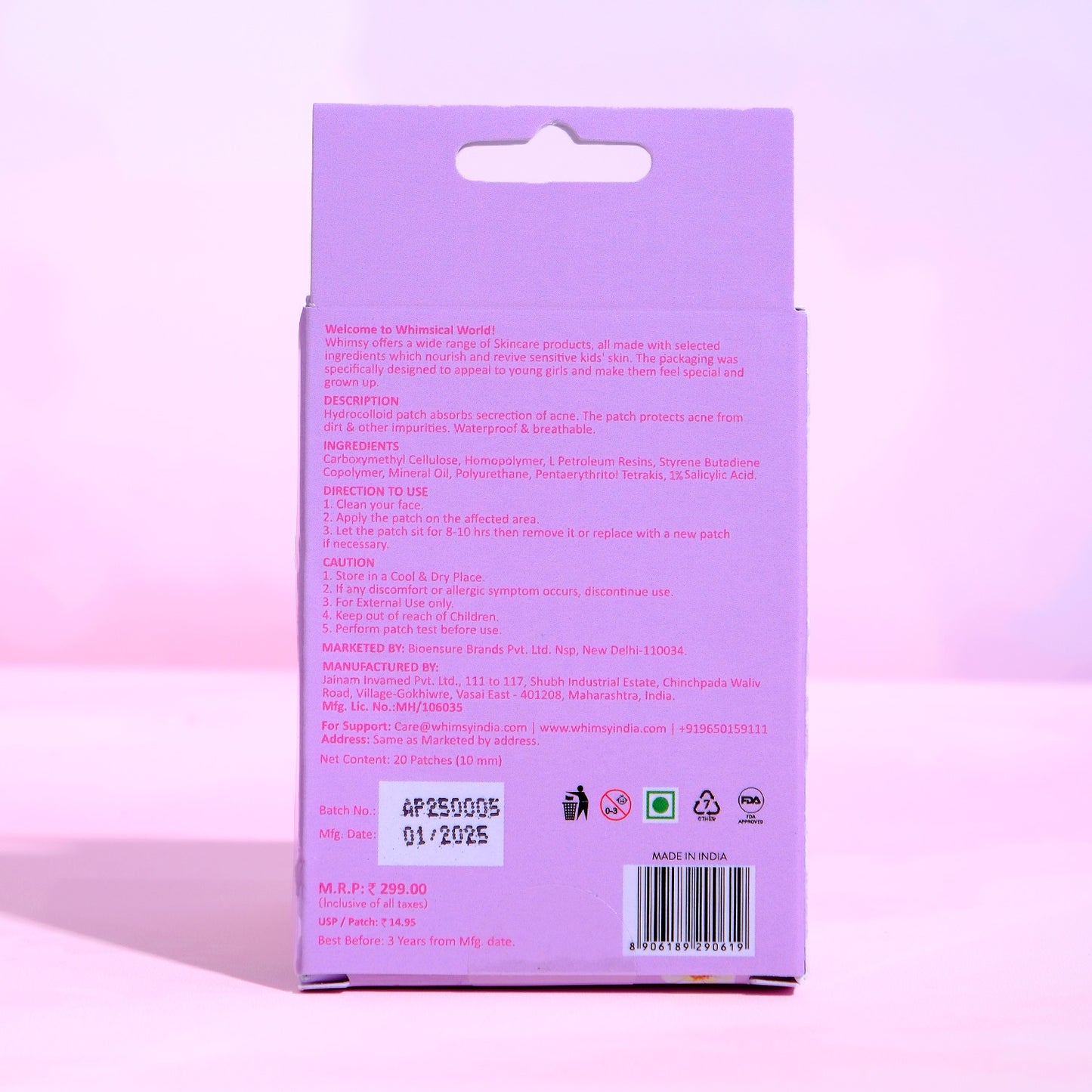 Whimsy Pimple Patch for Preteens & Teens