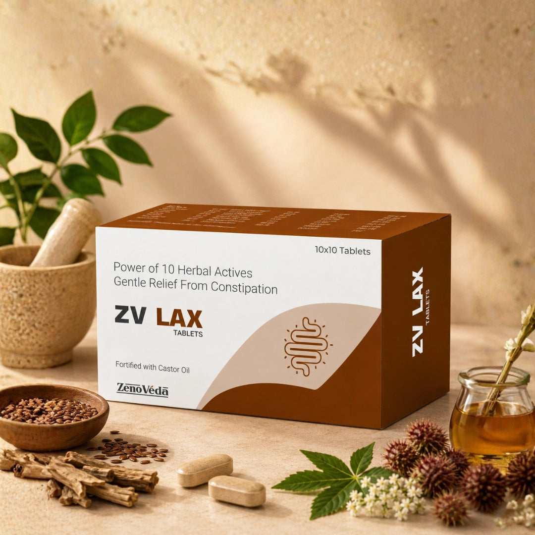 ZV Lax Tablets – Ayurvedic Constipation Wellness Support