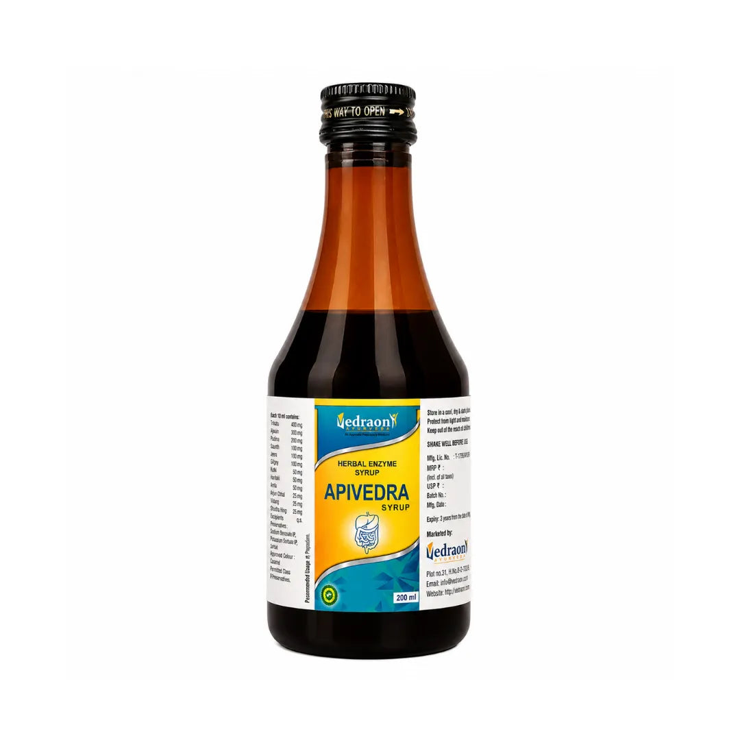 Apivedra Herbal Enzyme Syrup – Digestive & Appetite Support | 200 ml