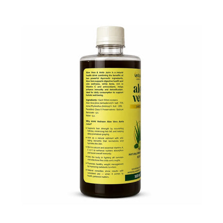 Aloe vera juice backside